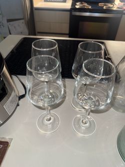 Wine glasses and vases