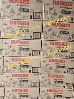 Huggies Size 8 Little Movers 76 Pañales Diapers❗️