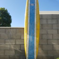 9'6" Epoxy Longboard Surfboard With Fin and Leash