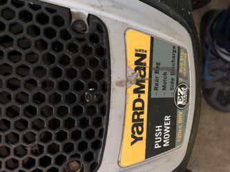 Yard man push lawn mower