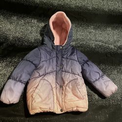 Girls 4T Oshkosh B'Gosh purple ombré puffer jacket