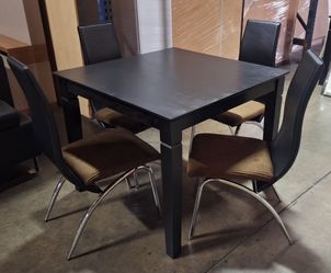 Dining Set 5pcs Color Espresso