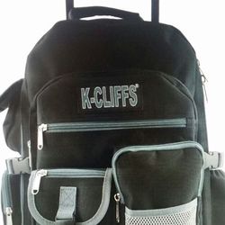 Rolling Backpack School Bookbag with Wheels Travel Bag Wheeled Daypack with Multiple Pockets water bottle holder