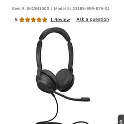JABRA Wired! Headphones No Bluetooth