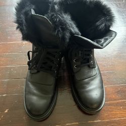Moncler fur boots