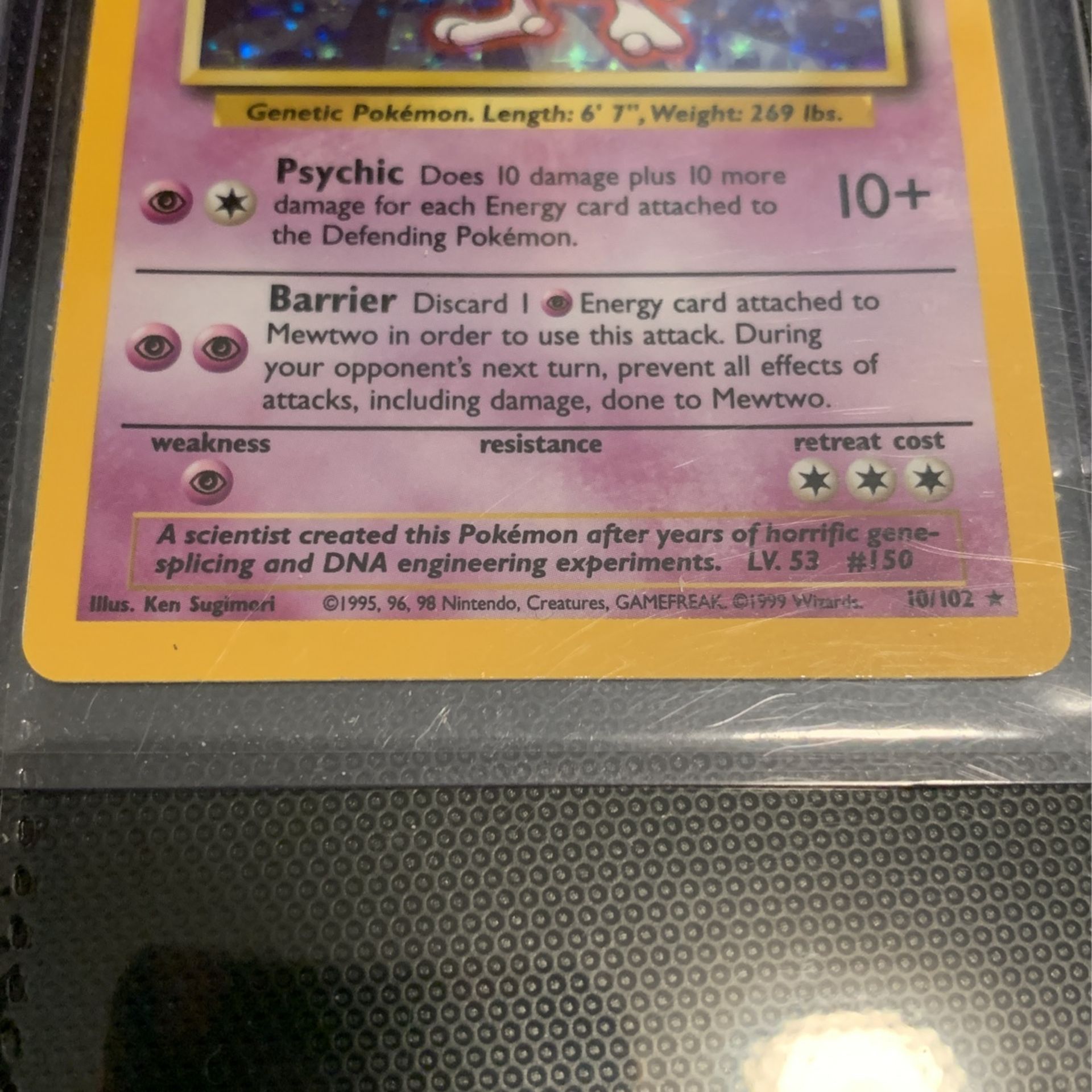 Mewtwo Holo 1999 10/102 (see description for prices)