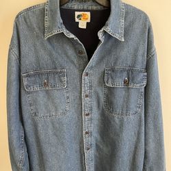 Bass Pro Shop Denim Jacket Size Large