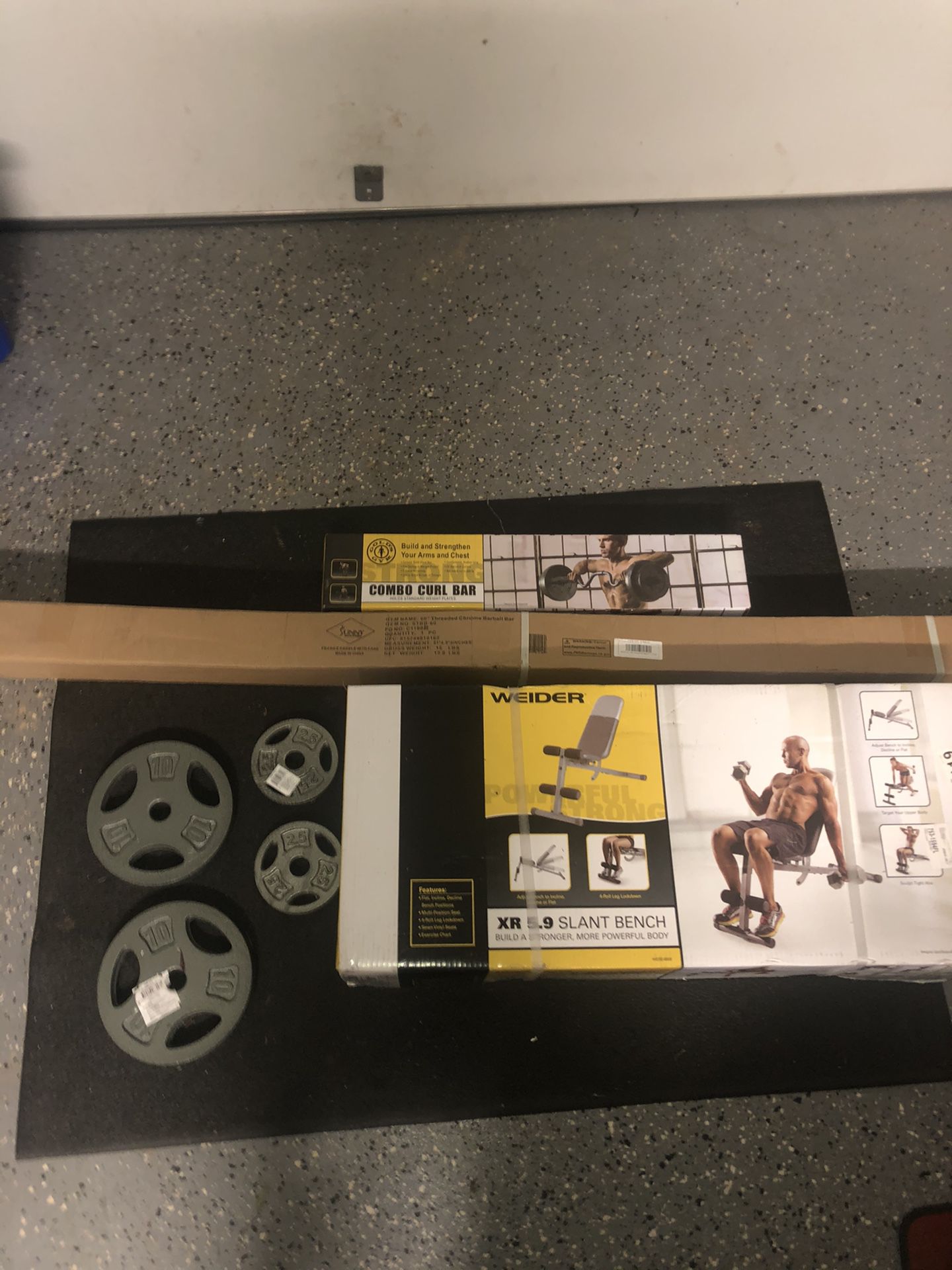 Weight lifting set