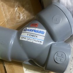 HAYWARD 2 1/2” CPVC “Y” CHECK VALVE