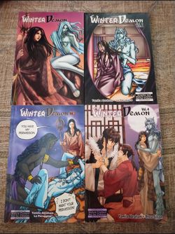 Like New Winter Demon Yaoi Complete Series Volumes 1-4 Manga