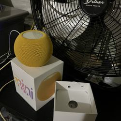Apple HomePod Mini Yellow Brand New Open Box Bluetooth Portable Speaker!! Asking Price or Best Offer!!