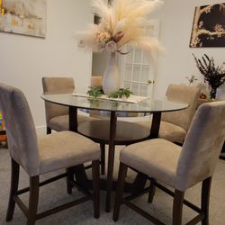 Glass Dining Room Table And Chairs