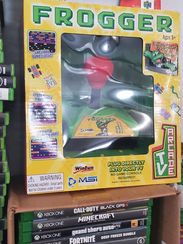 Frogger Classic Arcade Plug and Play TV Game BRAND NEW SEALED