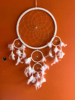 Large White Dream Catcher Wall Hanging