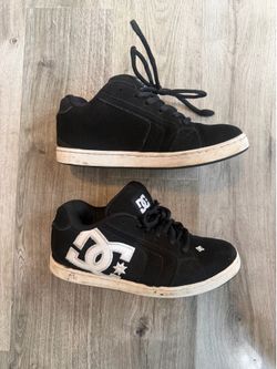 DC Shoes Men's Net Black White Skateboarding Sneakers Size 9