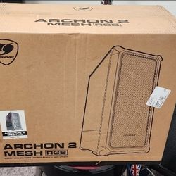 WHITE GAMING PC CASE WITH 3 RGB FANS INCLUDED *MINT*