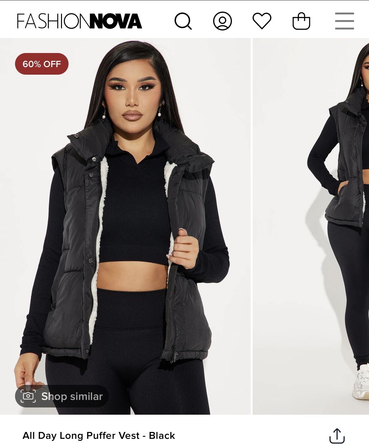 New Fashionnova Puffer Vest