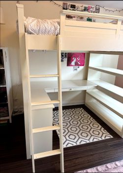 Loft bed w/ desk Pottery Barn
