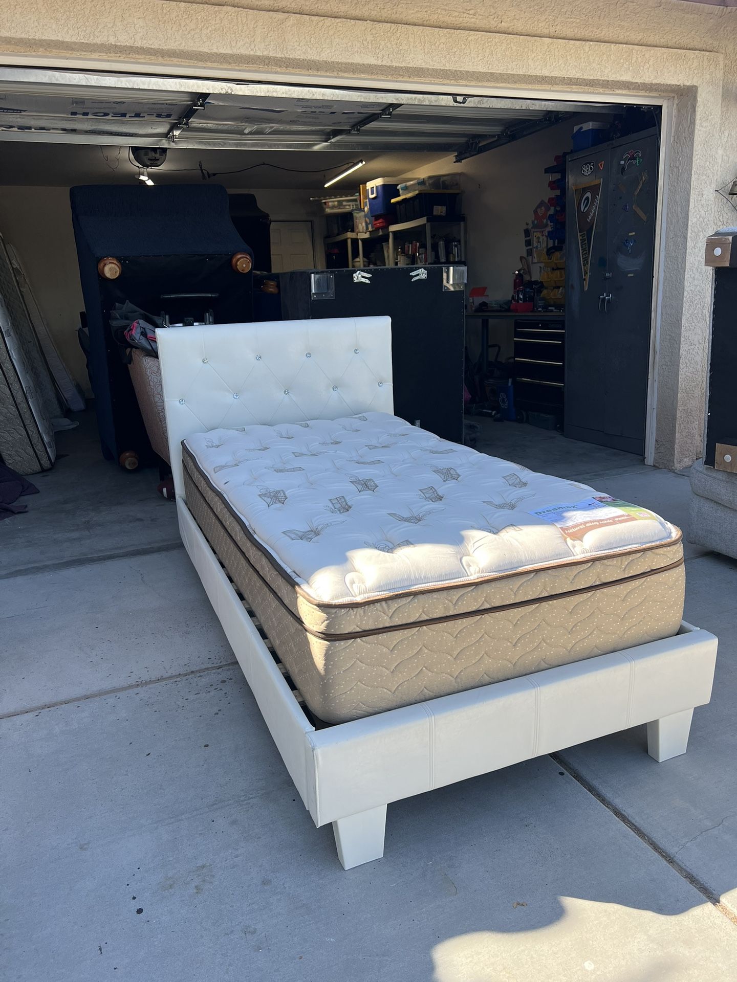 Twin Bed W/ Mattress! 