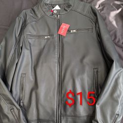 Guess Leather Jacket Motorcycle