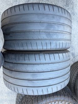 (2) 315/35R20 PAIR OF USED TIRES MICHELIN 4S 60% LIFE !!
