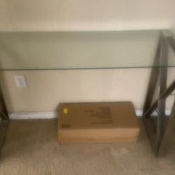 Glass Corner Table 