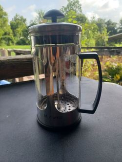 Mr. Coffee - Daily Brew 1.2 Quart Coffee Press - Chrome Lot4