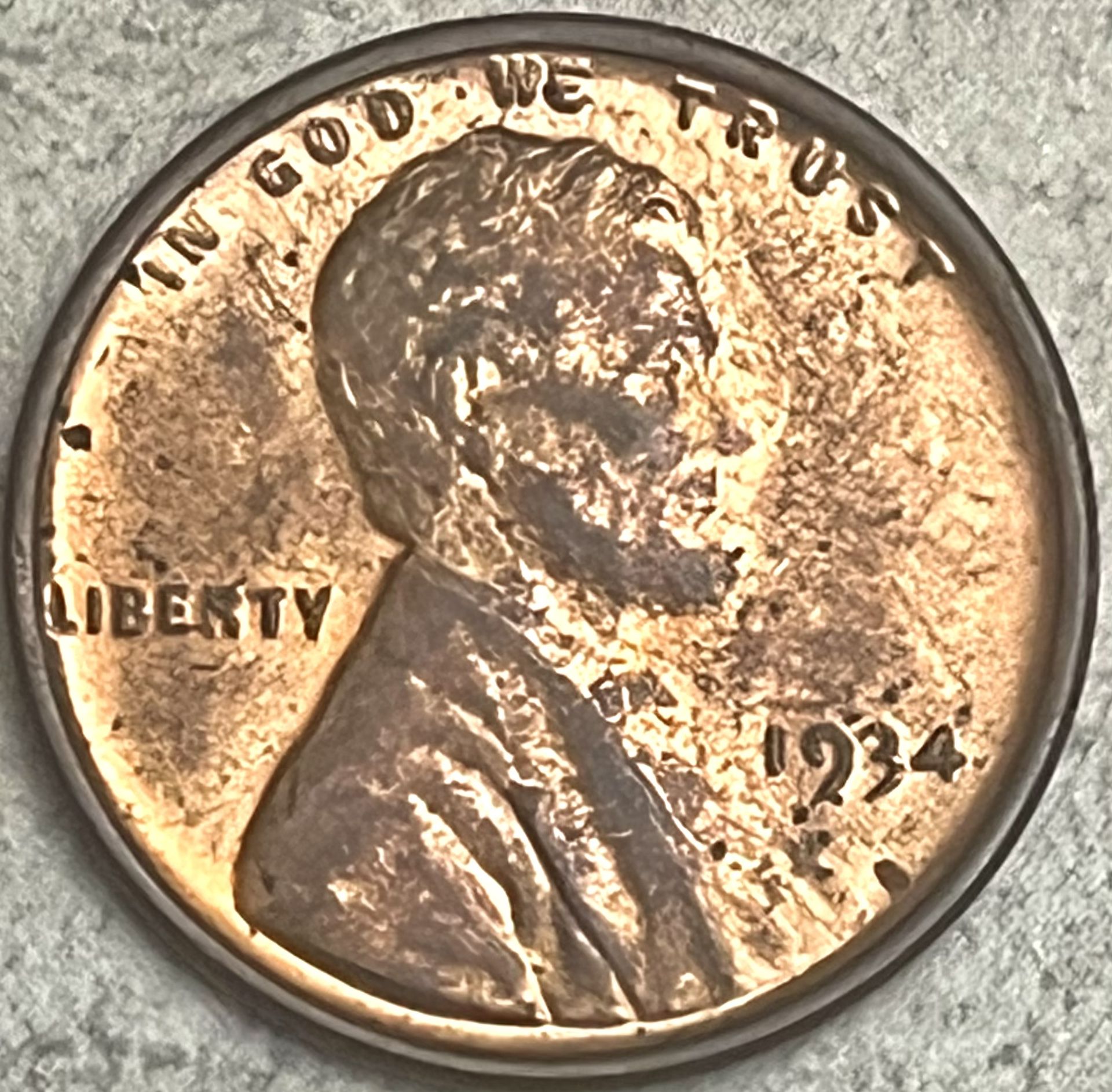 1934 Lincoln Wheat Cent - BU RB