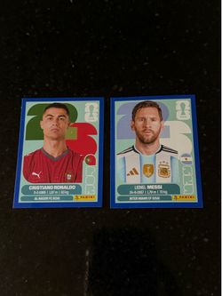 FIFA panini stickers Ronaldo+Messi