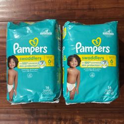 Pampers Swaddlers Up To 100% Leakproof Skin Protection Disposable Diapers: Size 6; 16 Count Each (2 For $16)