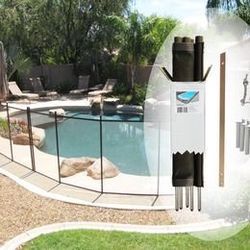Pool Fence Swimming Safety Brown Fencing Section Kit 4 x 12 Feet BRAND NEW Baby Kid Pet Dog $103.72