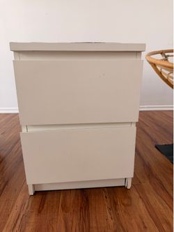 White nightstand