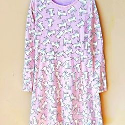 Happy Llama long sleeve girls dress size 10 y graphic print design 