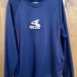 Chicago White Sox 2013 Batting Practice Dugout Pullover Large Majestic 1983 Logo