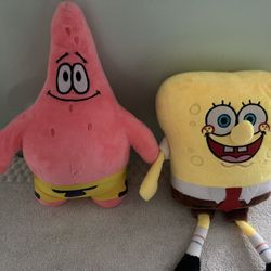 SpongeBob n Patrick Stuffed Animals