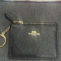 black Coach Mini Skinny ID Case. 