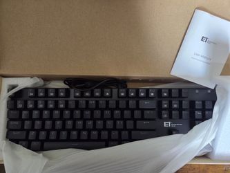 NEW Open Box Mechanical Keyboard (104-Key Full Size) – Wired USB w/ Box