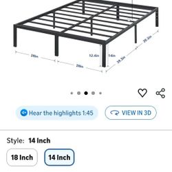 Queen Metal Platform Bed Frame