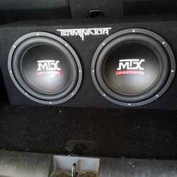MTX Audio Terminator 12" Subwoofers For Sale or Trade for Bluetooth Speaker 