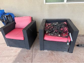 Free outdoor chairs and lights