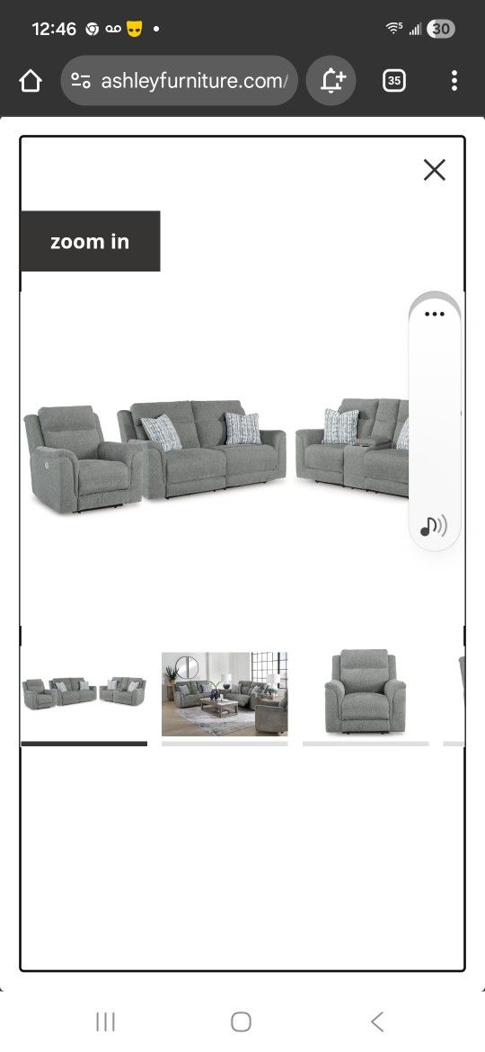3pc Gray Couch Loveseat Recliner All 3pc Recliners In Them 399 Plus Tax
