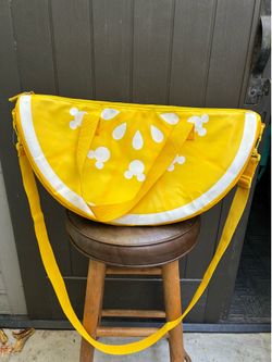Disney Cooler Bag Mickey Mouse Beach Bag Lemon Summer Pool Picnic Purse Large