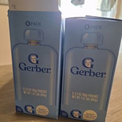 10 Gerber Strawberry Banana Pouches 