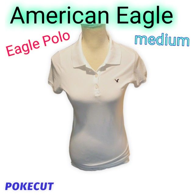 American Eagle Outfitters White Polo