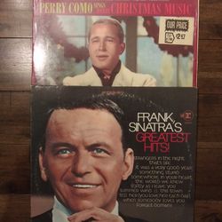 3 LP's.  33 Speed.  Frank Sinatra's Greatest Hits / Perry Como Christmas songs / Boots Randolph Popular songs