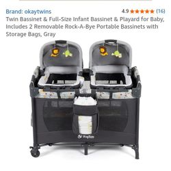 Twins Baby Bassinet/ Crib