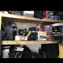 Large Lot of DJ Lighting and Pro Light Bar Trus Stands.