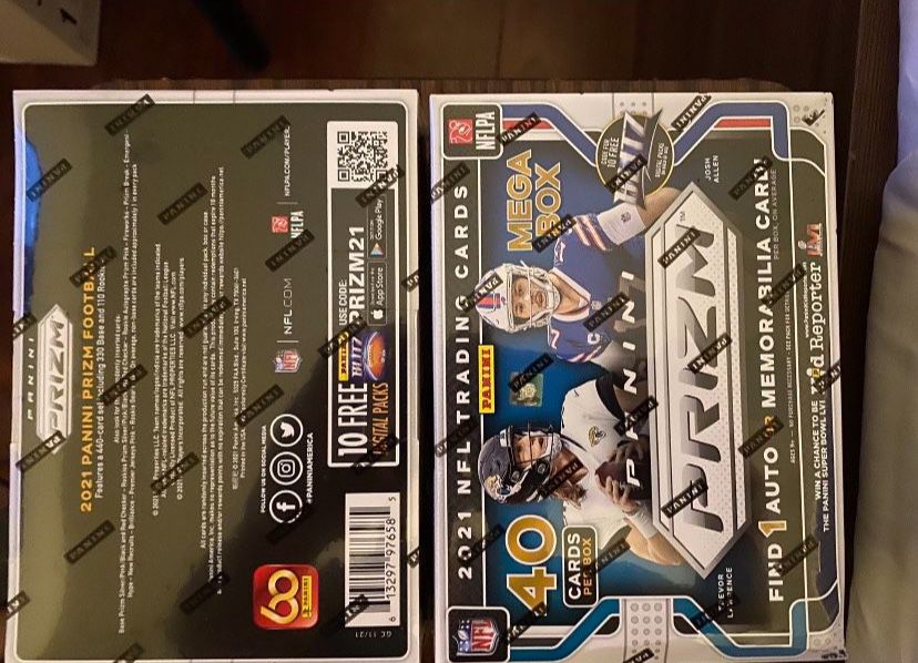 2021 NFL Panini Prizm Mega Box Football Cards