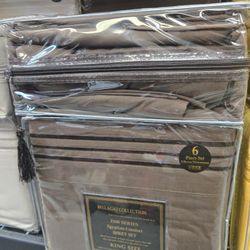 New 6pc King Deep Pocket Sheet Set All Sizes Available 