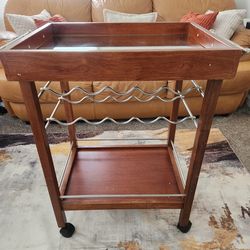 Mirror Top Kitchen Wine/Alcohol/Coffee Stand